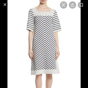 Tory Burch Anya striped knit dress XL retail$425US